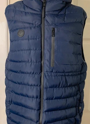 Threadbare Navy Puffer Gilet XL Men’s Quilted Hooded Bodywarmer, brand: Threadbare, condition: Very good, size: XL, £14.00, £15.40 includes Buyer Protection