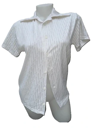 Chemise blanche à motifs géométriques, zustand: Neu, größe: S, 10,00 €, 11,20 € inklusive Vinted-Käuferschutz