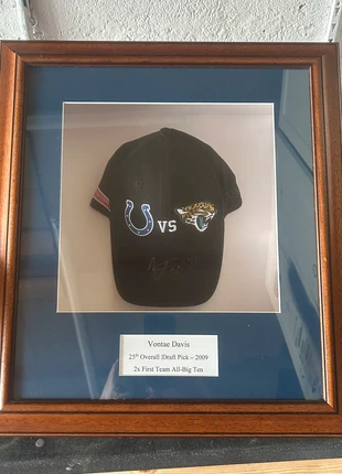 Autographed Indianapolis Colts Vontae Davis Signed & Framed New Era Cap, brand: New Era, condition: New with tags, £60.00, £63.70 includes Buyer Protection