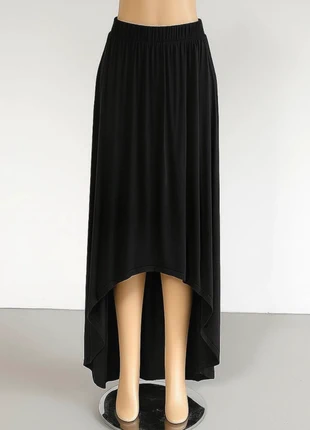 Jupe longue noire asymétrique fluide Pimkie T36, marque: Pimkie, état: Très bon état, taille: S / 36 / 8, 12,00 €, 13,30 € Protection acheteurs incluse