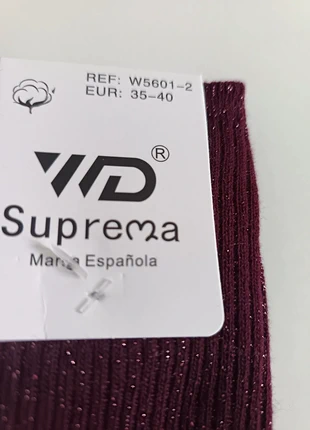 Chaussettes en coton à paillettes, marque: Suprema, état: Neuf avec étiquette, taille: S | 35–38, 6,50 €, 7,53 € Protection acheteurs incluse