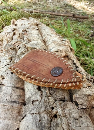 Vintage Leather Pouch Africanart Handmade Tribal Hippie Boho Lederbeutel Ledertasche Leatherbag, marque: Vintage Dressing, état: Très bon état, 15,00 €, 16,45 € Protection acheteurs incluse