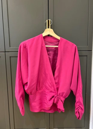 Vintage Hot Pink Wrap waist blouse jacket, brand: Vintage Boutique, condition: New without tags, size: M / 38 / 10, €15.00, €16.45 includes Buyer Protection