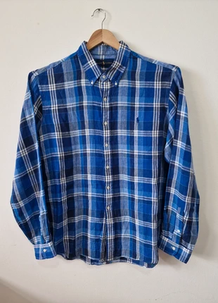 Camicia Ralph Lauren Uomo 100% Lino Plaid Blu Quadri Taglia XXL Maniche Lunghe Button Down, marque: Ralph Lauren, état: Très bon état, taille: XXL, 17,99 €, 19,59 € Protection acheteurs incluse