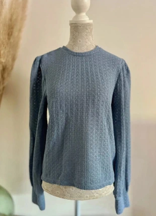 Pull en maille bleu Kiabi taille 38 M (col rond, détail maille), brand: Kiabi, condition: Very good, size: M / 38 / 10, €5.00, €5.95 includes Buyer Protection