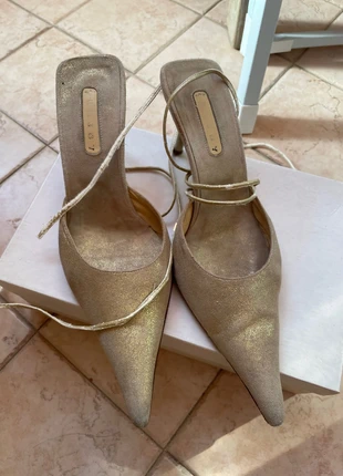 Sandalo anni 90 Made in Italy oro, brand: Enjoy, condition: Satisfactory, size: 38.5, €3.00, €3.85 includes Buyer Protection
