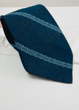 🔥 Cravate Tergal - Large 11 cm - vintage 80s/70s - bleu marine motif cachemire - Très bon état, merk: TERGAL, staat: Heel goed, € 8,00, € 9,10 inclusief Kopersbescherming Pro