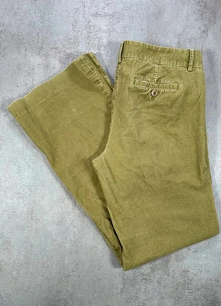 Pantalon En Velours Côtelé / Corduroy jcrew olive sombre, coupe ample, cotele taille 34, merk: Vintage Dressing, staat: Heel goed, maat: W34 | FR 44, € 12,00, € 13,30 inclusief Kopersbescherming Pro