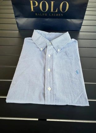Chemise manche longue à carreaux blanc/bleu taille XL, marke: Ralph Lauren, zustand: Neu, größe: L, 29,99 €, 32,19 € beinhaltet Vinted-Käuferschutz Pro