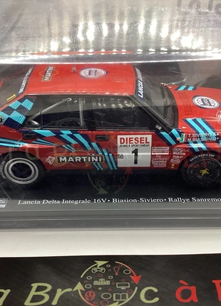 Miniature 1/24 Rallye Hachette Collection, Lancia Delta Intégrale 16V , Biasion, marca: Hachette, estado: Bom, €31.95, €34.25 inclui Proteção do Comprador Pro