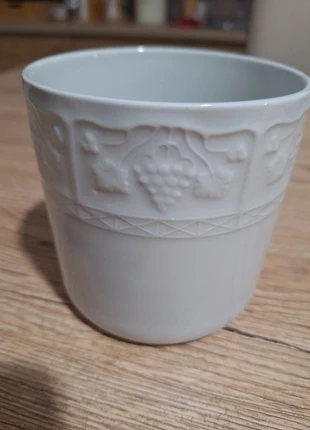Barattolo bianco in ceramica, marke: Quadri foglio, zustand: Sehr gut, 3,50 €, 4,38 € inklusive Vinted-Käuferschutz