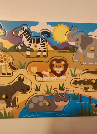Puzzle in legno Safari, marke: Melissa & Doug, zustand: Sehr gut, größe: 24–36 Monate / 92, 5,00 €, 5,95 € inklusive Vinted-Käuferschutz