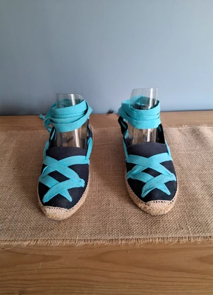 🌟 Espadrilles élégantes en tissu Castaner bleue🌟, marca: Castañer, estado: Muy bueno, tamaño: 36, 13,00 €, 14,35 € Protección al comprador incluida