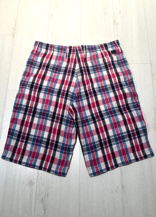 Short Chino en Lin Lacoste à Carreaux Vintage y2k 80s Détails Golf Tennis - Homme FR40, brand: Lacoste, condizioni: Ottime, taglia: IT 40 | W30, €24.90, €26.85 include la Protezione acquisti