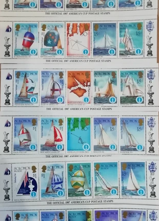America's cup postage stamps, francobolli, timbres, marque: America’s cup, état: Neuf avec étiquette, 16,00 €, 17,50 € Protection acheteurs incluse