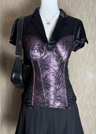 Top type corset coquette & romantique - Vintage Y2K collection, merk: COQUETTE, staat: Heel goed, maat: S / 36 / 8, € 16,00, € 17,50 inclusief Kopersbescherming Pro