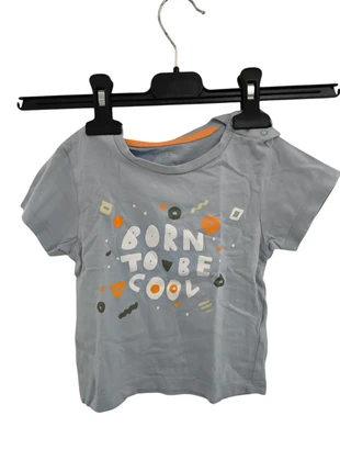 T-shirt azul bebe 18/24M, marca: Basic, estado: Muy bueno, tamaño: 18-24 meses / 86 cm, 1,75 €, 2,54 € Protección al comprador incluida