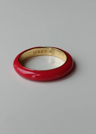Bague émail rouge J.Crew, merk: J.Crew, staat: Heel goed, maat: 56.9 mm / 18.1 mm Ø, € 18,00, € 19,60 inclusief Kopersbescherming Pro