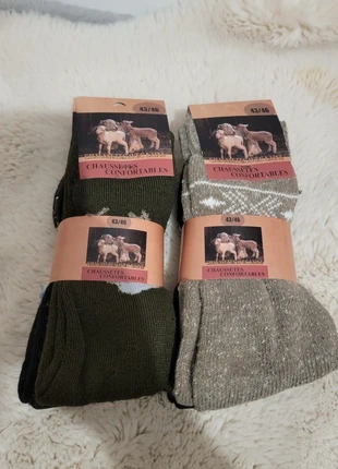 6 Paire de chaussettes homme en laine 43/46, marque: LAINE, état: Neuf avec étiquette, taille: S | 38–42, 19,90 €, 21,60 € Protection acheteurs incluse