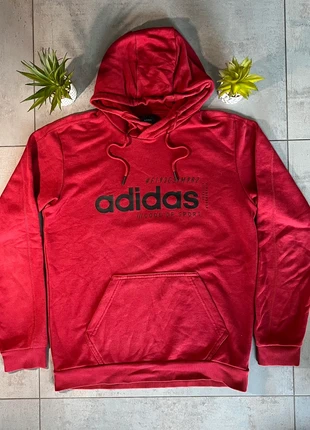 Sweat à capuche rouge foncé Adidas – Taille S – Parfait état & logo noir, brand: adidas, condizioni: Nuovo senza cartellino, taglia: S, €12.00, €13.30 include la Protezione acquisti
