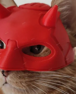 Daredevil Cat Mask – Pet Cosplay (3D Printed), marca: DC Comics, estado: Novo com etiquetas, €5.99, €6.99 inclui Proteção do Comprador