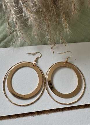 Double Circle Hoop Earrings, condition: Very good, £4.50, £5.43 includes Buyer Protection Pro