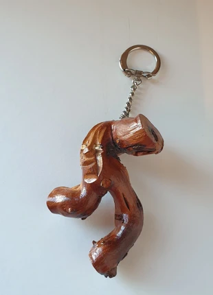 Porte-clé vintage avec figurine en bois "esprit de la forêt", staat: Heel goed, € 2,20, € 3,01 inclusief Kopersbescherming
