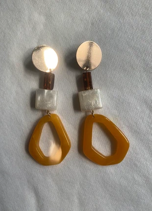 Boucles D'Oreilles Ocre, Doré en Résine, brand: Dorè, condition: New without tags, €6.00, €7.00 includes Buyer Protection