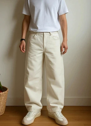 Jean vintage rétro amples street wear été blanc, marque: jean Vintage rétro street Wear été 2000’, état: Neuf sans étiquette, taille: M, 45,00 €, 47,95 € Protection acheteurs (Pro) incluse