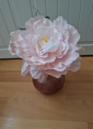 Pink Vase and Artificial Flower, condition: Very good, £1.50, £2.28 includes Buyer Protection