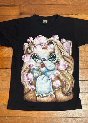 T-shirt vintage à imprimé chat cool, brand: My Dream, condition: Very good, size: M / 38 / 10, €9.99, €11.19 includes Buyer Protection