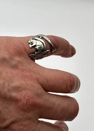 Ring "Eekhoorn", staat: Nieuw zonder prijskaartje, maat: 54.3 mm / 17.3 mm Ø, € 12,50, € 13,83 inclusief Kopersbescherming