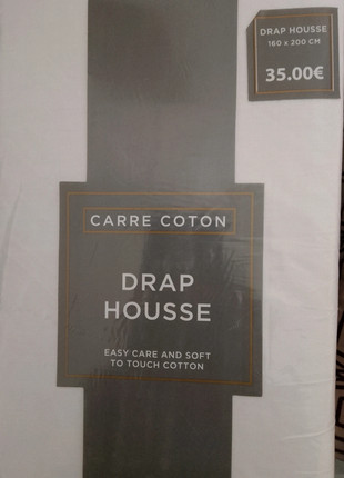 Draps housse deux places 160x200cm, état: Neuf avec étiquette, taille: Queen Size (160-170 x 190-200 cm), 7,50 €, 8,58 € Protection acheteurs incluse