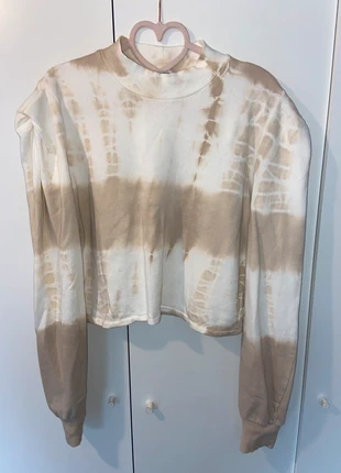 Bershka Beige Tie Dye Crop Turtle Neck Sweater, brand: Bershka, condition: New without tags, size: M / 10, £6.00, £7.00 includes Buyer Protection