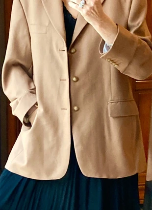 🧥Blazer vintage 💯% laine couleur camel made in France 🇫🇷, brand: Vintage Chic, condizioni: Ottime, taglia: 56, €35.00, €37.45 include la Protezione acquisti