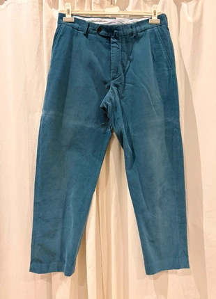 Pantalon chic en velour - Bleu - Hackett - Taille 44, brand: Hackett, condition: Very good, size: W34, €32.00, €34.30 includes Buyer Protection