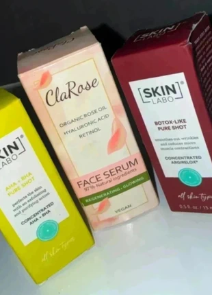 SkinLabo & ClaRose – Lot soins visage – 2 Pure Shot + 1 sérum rose – 15 ml + 30 ml, marca: skinlabo, estado: Nuevo con etiquetas, 8,00 €, 9,10 € Protección al comprador incluida