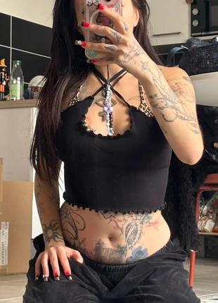 crop top noir simple, brand: Darong, condition: New without tags, size: One size, €3.00, €3.85 includes Buyer Protection