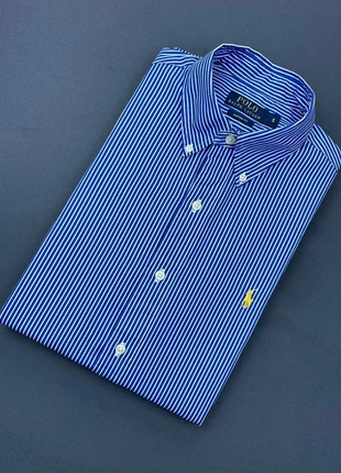 Chemise Ralph Lauren à rayures Bleu/Blanc - Taille S Homme - Coupe Custom Fit - Comme neuf, marca: Ralph Lauren, estado: Muy bueno, tamaño: S, 59,00 €, 62,65 € Protección al comprador Pro incluida