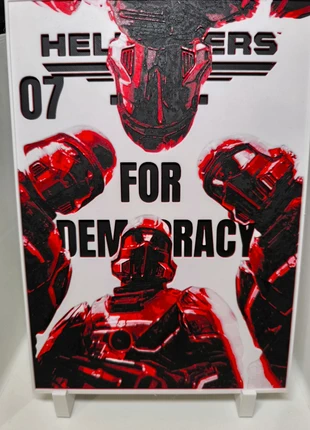 Helldivers 2 – For Democracy Décoration 3D, marke: hell divers, zustand: Neu, mit Etikett, 12,00 €, 13,30 € inklusive Vinted-Käuferschutz