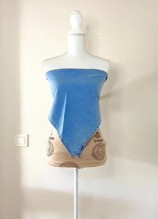 Black Fashion - Haut Épaules Dénudés En Jean, À Nouer - Bleu - Taille M, marke: Black Fashion, zustand: Neu, mit Etikett, größe: M / 38 / 10, 11,00 €, 12,25 € beinhaltet Vinted-Käuferschutz Pro