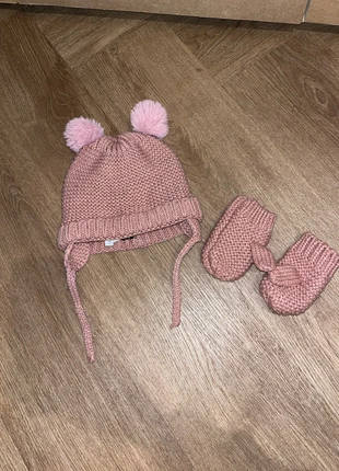 Baby girls dusky pink Zara woolly bobble hat & mittens set, brand: Zara, condition: Very good, size: 2-3 years, 20 inches, £3.00, £3.54 includes Buyer Protection