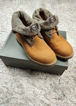 Timberland Harris tweed roll top taille 43.5 semelle anti fatigue Camel, merk: Timberland, staat: Heel goed, maat: 43.5, € 69,00, € 73,15 inclusief Kopersbescherming