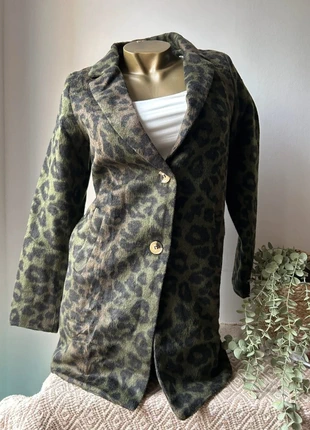 Veste longue imprimé léopard vert – Sophyline – Taille S, marque: Sophyline, état: Neuf avec étiquette, taille: S / 36 / 8, 39,00 €, 41,65 € Protection acheteurs incluse