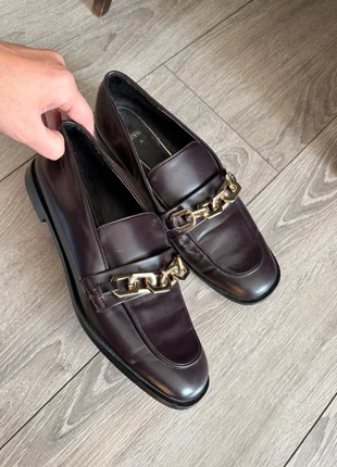 Mocassins Zara – bruns avec chaîne dorée, chic, brand: Zara, condizioni: Nuovo senza cartellino, taglia: 40, €15.00, €16.45 include la Protezione acquisti