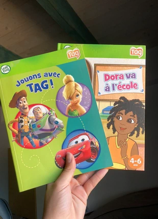 💫 Lot TAG LeapFrog : Dora + Disney / Pixar 🎧📚, estado: Muy bueno, 1,00 €, 1,75 € Protección al comprador incluida