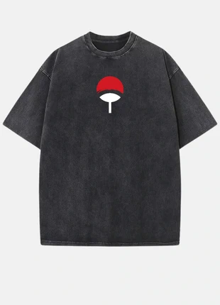 T shirt oversize clan Uchiwa noir délavé taille XL en coton, marque: NAKAMA, état: Neuf sans étiquette, taille: XL, 19,90 €, 21,60 € Protection acheteurs (Pro) incluse
