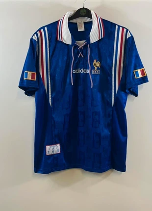France Home Football Shirt 1996/98 Adults Large Adidas C561, brand: Adidas by stella mccartney, condition: Very good, size: L, £249.99, £263.19 includes Buyer Protection Pro