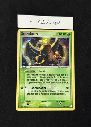 Carte Pokémon Scarabrute 13/101 Holo Rare, marca: Pokémon, estado: Bom, €10.00, €11.20 inclui Proteção do Comprador