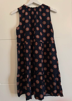 Vestito smanicato OVS fantasia circolare blu arancio – 100% viscosa, marca: OVS, estado: Muito bom, tamanho: XS / 34 / 6, €5.00, €5.95 inclui Proteção do Comprador